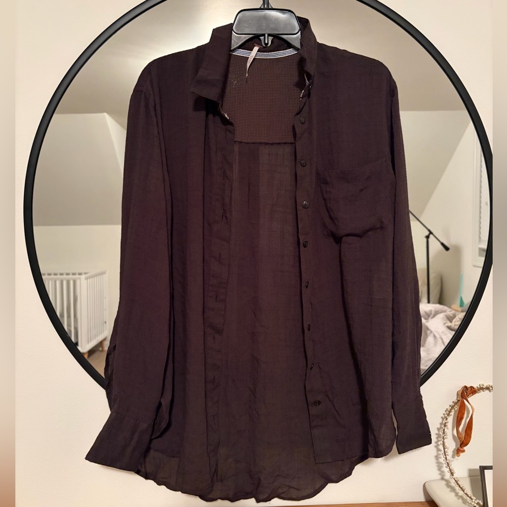 Free People Button-Up Shirt
